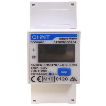 Chint Smartmeter DDSU666 / Jednofázový / pro měníče Solax