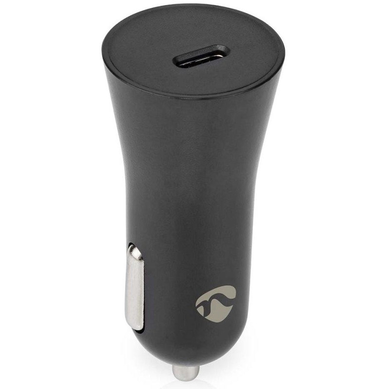 NEDIS nabíječka do auta/ 20 W/ 12 - 24 V DC/ 3.0 A/ USB-C/ automatická volba napětí/ černá