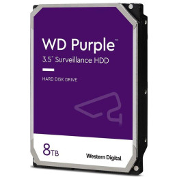 WD PURPLE 8TB / WD85PURZ / SATA 6Gb/s / Interné 3,5" / 5640 rpm / 256MB
