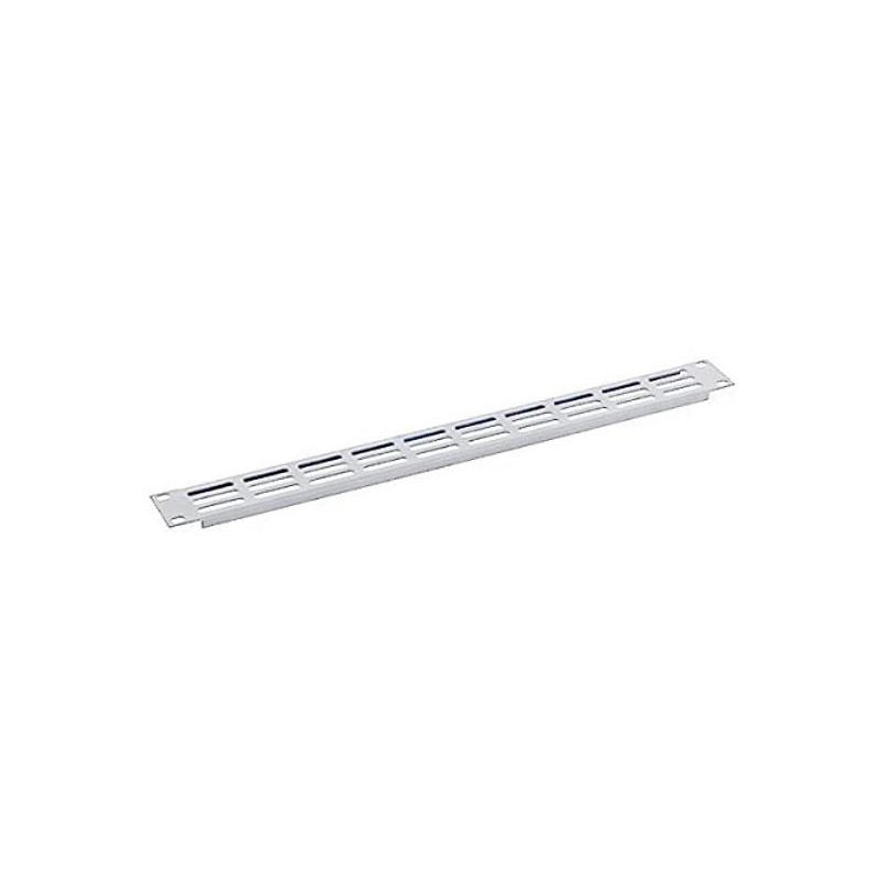 Triton 19" blanking plate 1U perforated with oval 36x6, RAL7035