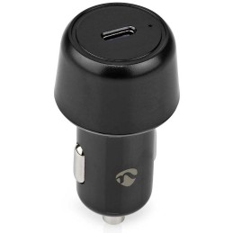 NEDIS nabíječka do auta/ 30 W/ 12 - 24 V DC/ 3.0 A/ USB-C/ automatická volba napětí/ černá