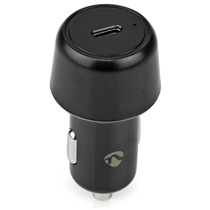 NEDIS nabíječka do auta/ 30 W/ 12 - 24 V DC/ 3.0 A/ USB-C/ automatická volba napětí/ černá