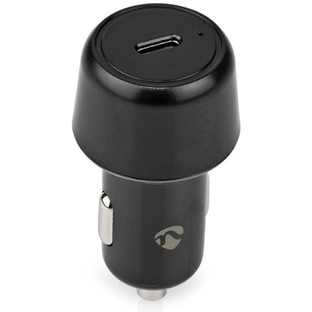 NEDIS nabíječka do auta/ 30 W/ 12 - 24 V DC/ 3.0 A/ USB-C/ automatická volba napětí/ černá