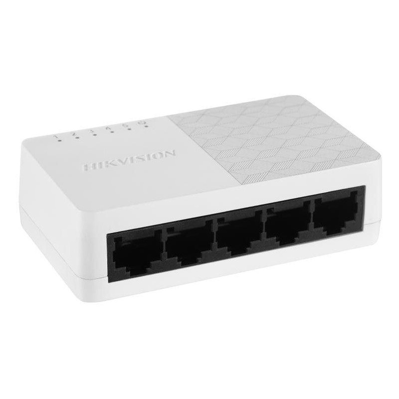 HIKVISION switch DS-3E0105D-O/ 5x port/ 10/100 Mbps RJ45 ports/ 1 Gbps/ power supply 5 VDC, 0.6 A