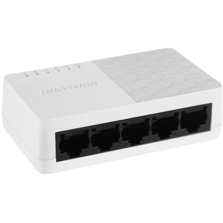 HIKVISION switch DS-3E0105D-O/ 5x port/ 10/100 Mbps RJ45 ports/ 1 Gbps/ napájanie 5 VDC, 0.6 A