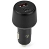 NEDIS nabíjačka do auta/ 48 W/ dva výstupy/ 12 - 24 V DC/ 3.0 A/ USB-A/ USB-C/ automatická voľba napätia/ čierna