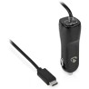NEDIS car charger/ 18 W/ 12 - 24 V DC/ 3.0 A/ USB-C/ black/ cable 1 m