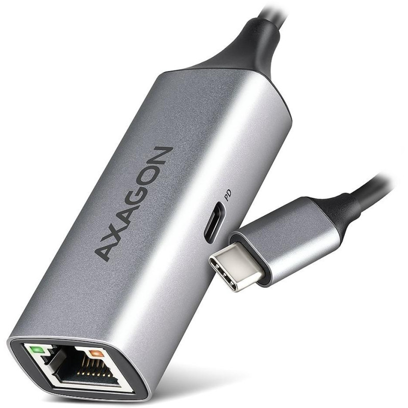 AXAGON Adapter USB-C auf GLAN (RJ-45) mit PD 100W / ADE-TXPD / USB 3.2 Gen1 / 15cm