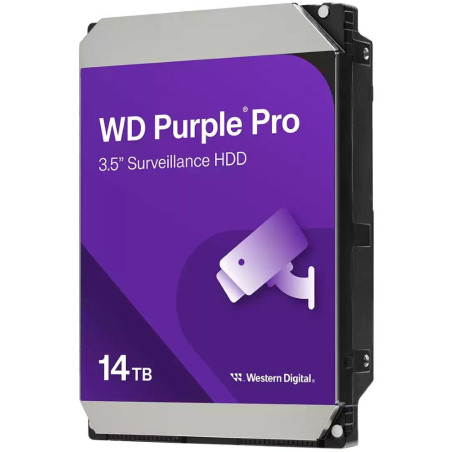 WD PURPLE PRO 14TB / WD142PURP / SATA 6Gb/s / Wewnętrzny 3,5" / 7200 obr./min / 512 MB