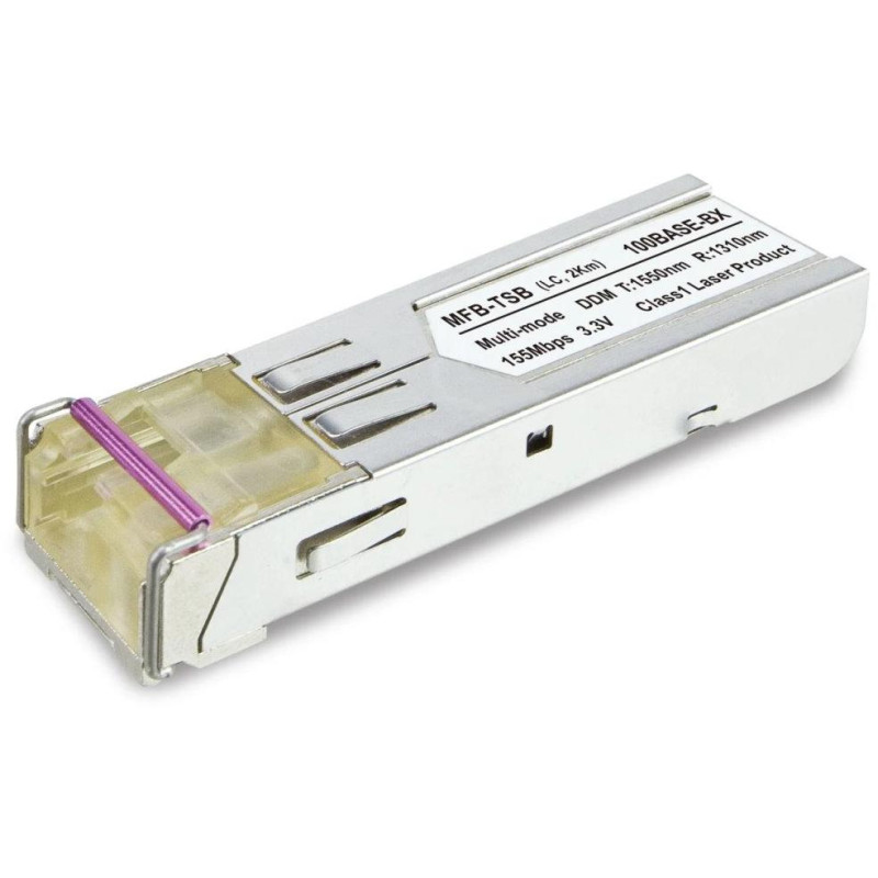 Planet MFB-TSB, SFP module, 100Base-BX, multimode, WDM, TX:1550nm, DDM supported, 2km, -40~85°C