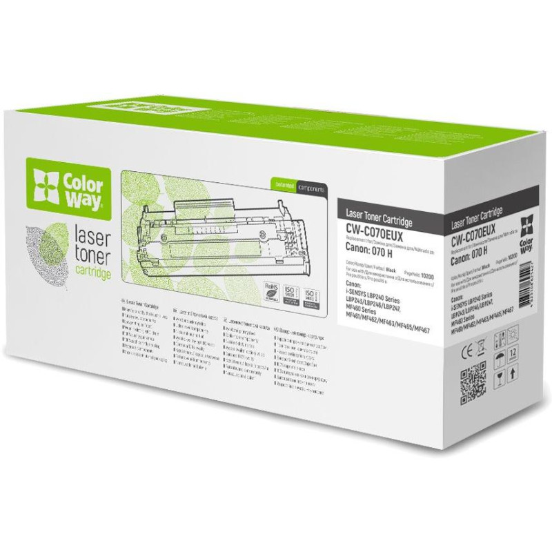 COLORWAY compatible toner for CANON 070H/ 10,200 pages / Black