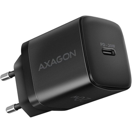 AXAGON wall charger / ACU-PD20 / 1x USB-C / PD3.0 / PPS / QC4+ / AFC / FCP / Apple / 20W / black