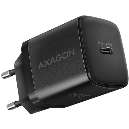 AXAGON nabíjačka do siete / ACU-PD30 / 1x USB-C / PD3.0 / PPS / QC4+ / SFC / AFC / Apple / 30W / čierna