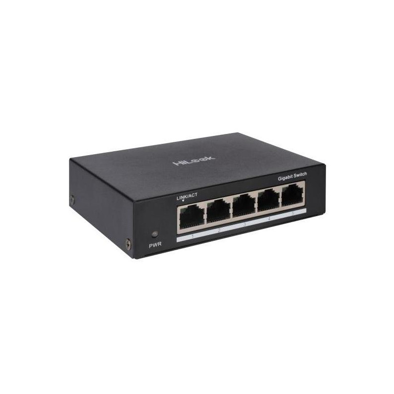 HiLook Powered by HIKVISION switch NS-0505/ 5x port/ 1000 Mbps RJ45 ports/ 1 Gbps/ Kov