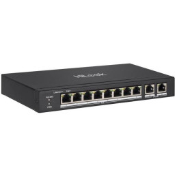 HiLook Powered by HIKVISION switch NS-0310P-60/ 8x port/ 10/100 Mbps RJ45 ports PoE / 2x Gb uplink