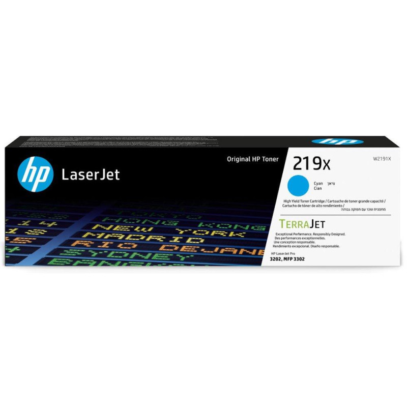 HP toner originálny 219X - azúrový, high capacity, 2500str.
