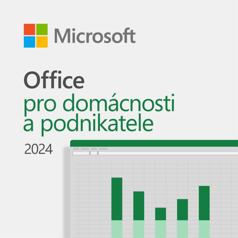 Electronic license: Microsoft Office for Home and Business 2024 Czech Medialess - ESD (electronic) license