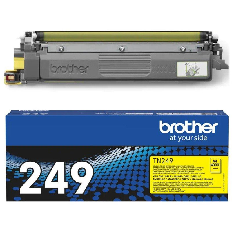 BROTHER toner TN-249Y pro HL-L8240CDW, MFC-L8390CDW / 4000 stran / žlutý