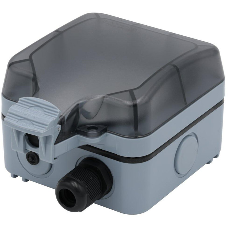 Xtend Home Smarte Außensteckdose, IP66, WLAN, Phasenrichtige Schaltung, Tuya