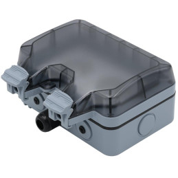 Xtend Home Smarte Outdoor-Doppelsteckdose, IP66, WLAN, Phasenrichtige Schaltung, Tuya