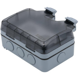 Xtend Home chytrá venkovní dvouzásuvka, IP66, WiFi, správné spínání fáze, Tuya