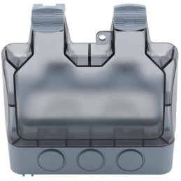 Xtend Home chytrá venkovní dvouzásuvka, IP66, WiFi, správné spínání fáze, Tuya