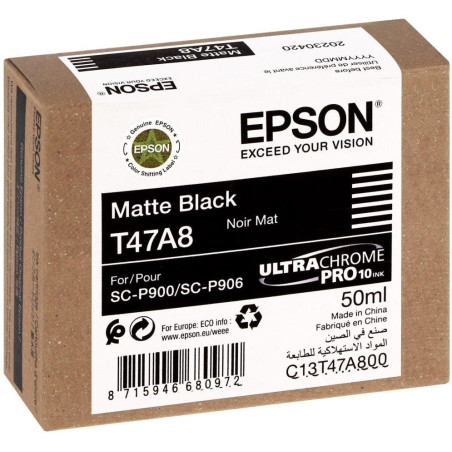 Wkład atramentowy Epson/ C13T47A80N/ Opakowanie pojedyncze Matowa czerń/ UltraChrome