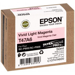Epson inkoustová náplň/ C13T47A60N/ Singlepack Light Magenta/ UltraChrome
