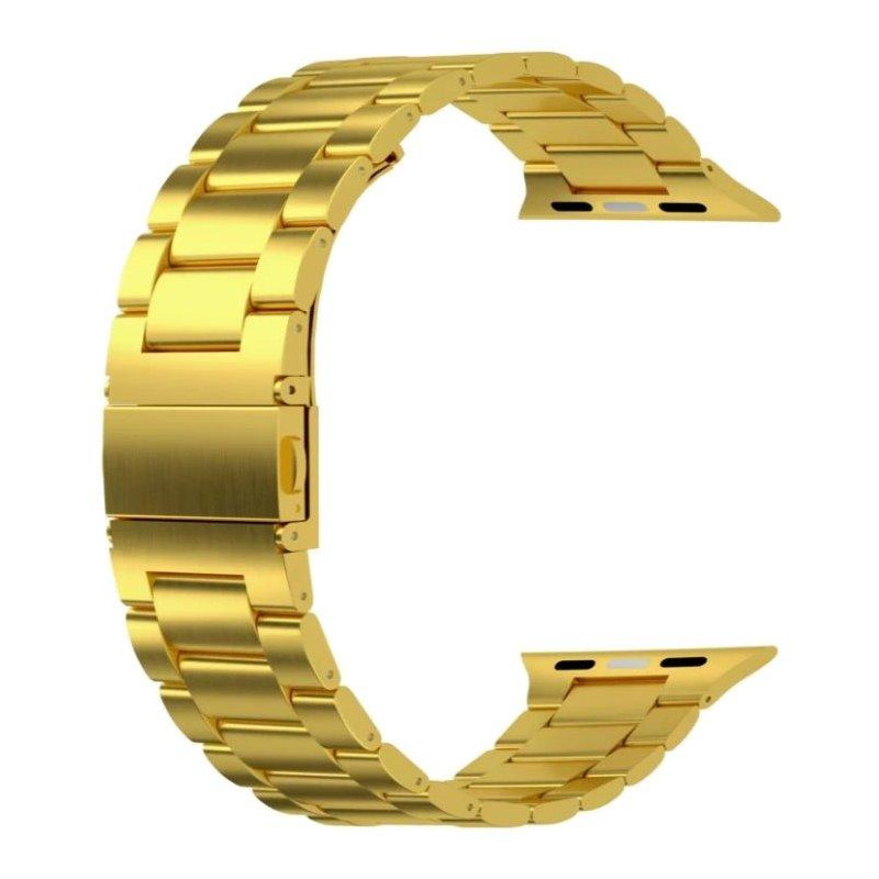 Swissten Armband für Apple Watch Metall 42 / 44 / 45 / 49 mm gold