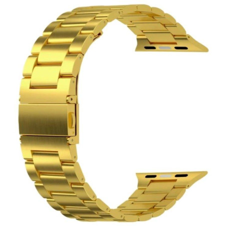Pasek Swissten do zegarka Apple Watch metalowy 42 / 44 / 45 / 49 mm złoty