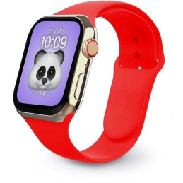 Swissten Armband für Apple Watch Silikon 38 / 40 / 41 mm rot