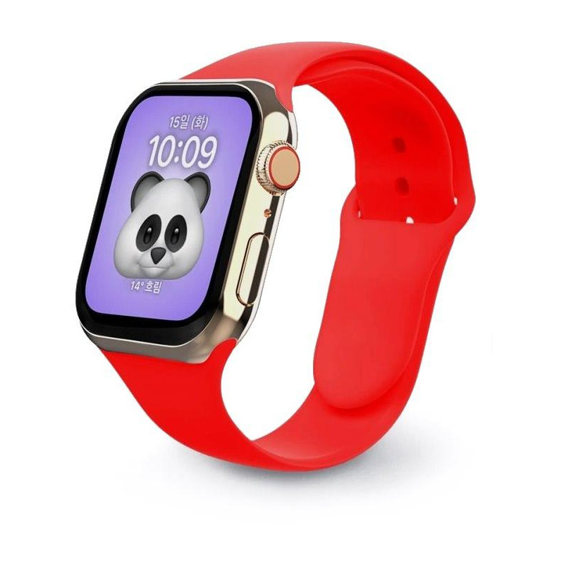 Swissten řemínek pro apple watch silikonový 38 / 40 / 41 mm červený
