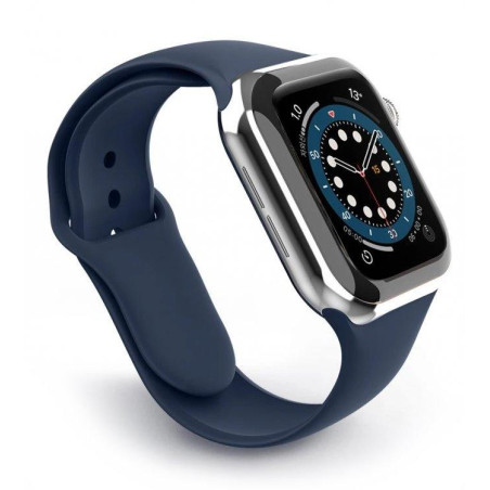 Pasek Swissten do zegarka Apple Watch silikonowy 42 / 44 / 45 / 49 mm niebieski