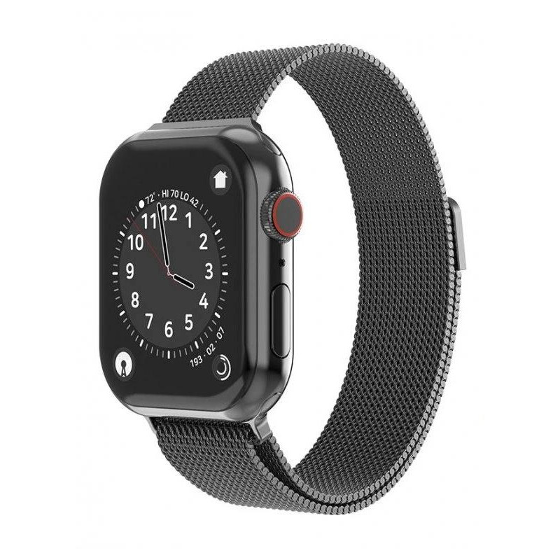 Swissten Armband für Apple Watch Milanese Loop 38 / 40 / 41 mm schwarz