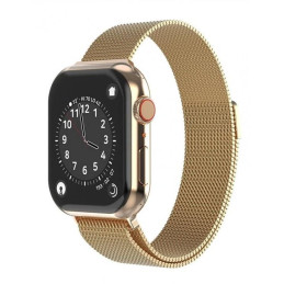 Swissten remienok pre apple watch milánsky ťah 38 / 40 / 41 mm zlatý