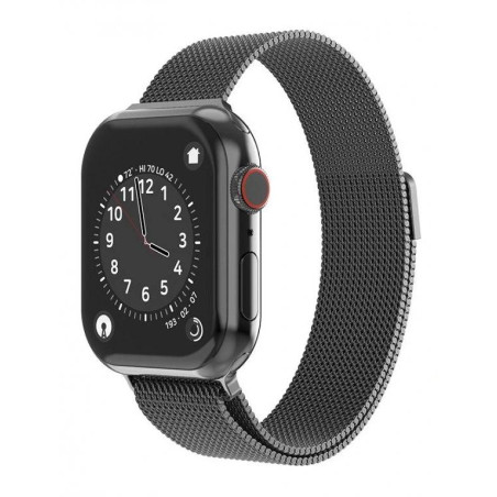 Swissten strap for apple watch milanese loop 42 / 44 / 45 / 49 mm black