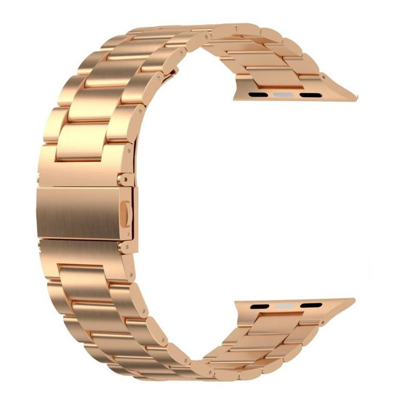 Swissten remienok pre apple watch kovový 38 / 40 / 41 mm ružovo zlatý