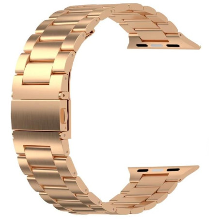 Pasek Swissten do zegarka Apple Watch metalowy 38 / 40 / 41 mm różowe złoto