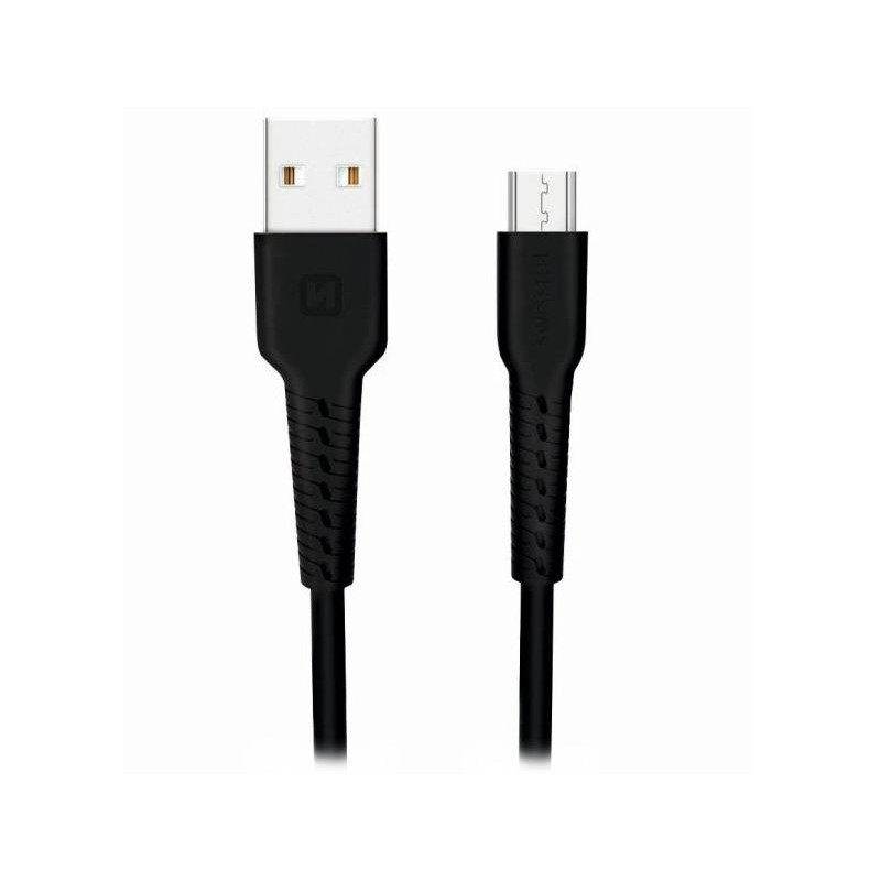 Kabel danych Swissten USB / micro USB 1,0 m czarny