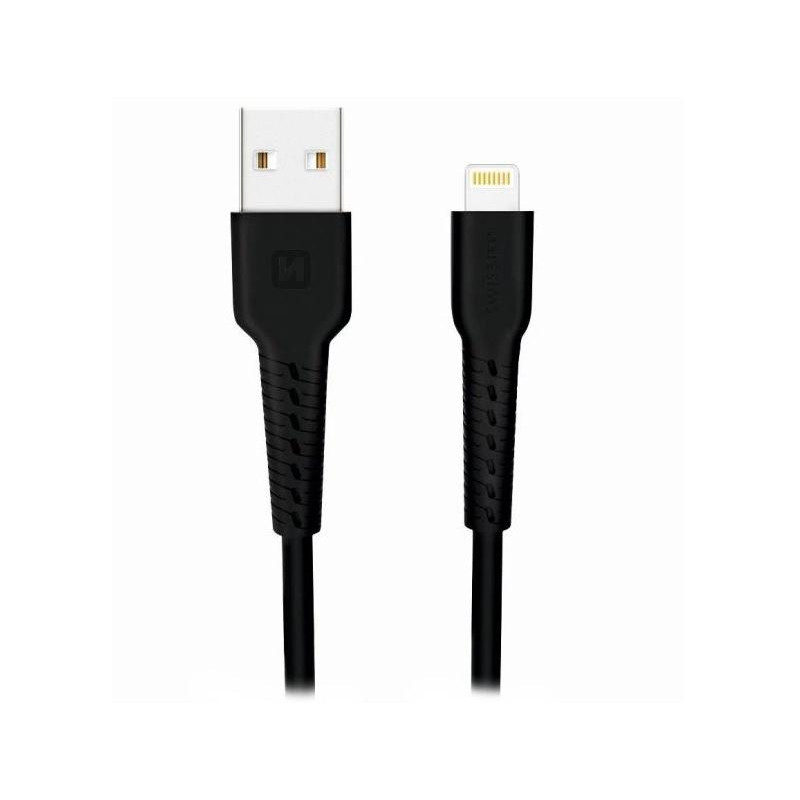 Swissten Datenkabel USB/Lightning 1,0 m schwarz