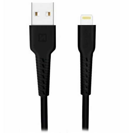 Swissten Datenkabel USB/Lightning 1,0 m schwarz