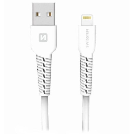Swissten dátový kábel usb/lightning 1,0 m biely