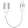 Swissten otg adaptér textile lightning (samec) / usb-a (samica) 0,12 m biely