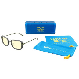 GUNNAR kancelářske/herní brýle FALLOUT VAULT 33 /GUNMETAL-OLIVE / * jantárová skla * BLF 65 * GUNNAR focus