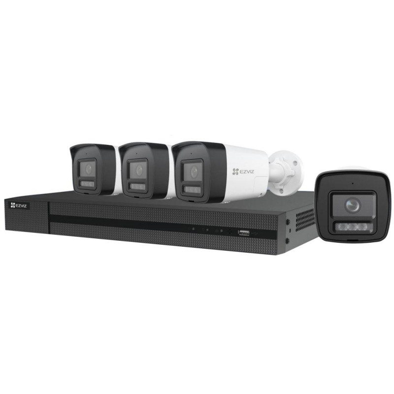 Zestaw EZVIZ X5K PoE/ bullet/ 8Mpix/ 1x 8CH NVR X5K/ 4x kamera IP H3K/ HDMI/ VGA/ USB/ LAN/ SATA + 2TB HDD