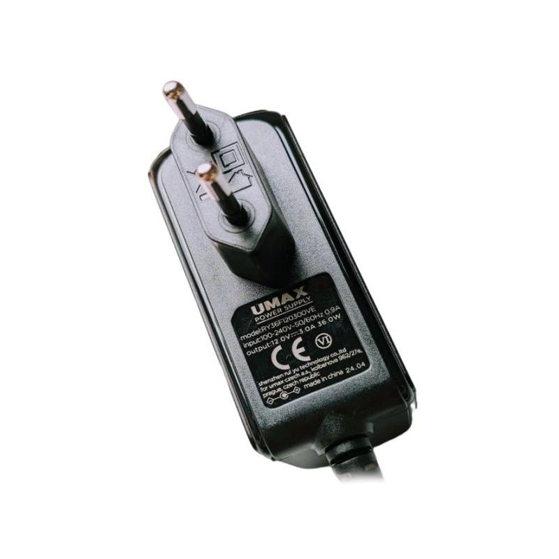 UMAX-Netzteil 12 V / 3 A für VisionBook-Laptop / 3,5 mm x 1,35 mm Anschlüsse