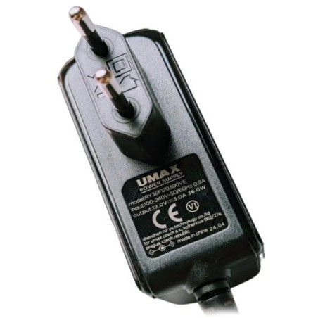 UMAX-Netzteil 12 V / 3 A für VisionBook-Laptop / 3,5 mm x 1,35 mm Anschlüsse