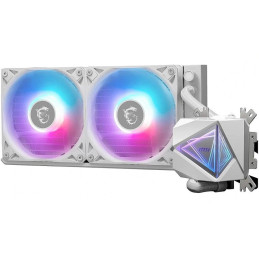 Chłodnica wodna MSI CPU MAG CORELIQUID I240 BIAŁA/ 2x 120mm ARGB wentylator / biała