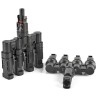 Solarmi T5 Combiner - MC4-Stecker-Combiner im Verhältnis 1:4, Paar