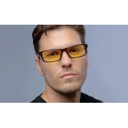 GUNNAR kancelářske/herní brýle  RIOT ONYX jantarová skla BLF 65 GUNNAR focus